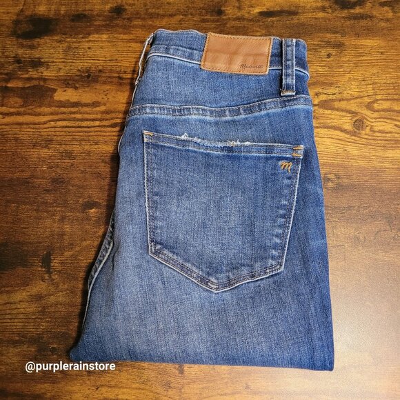 Madewell Jeans Size 27 Skinny 10" High Rise Tummy Control Rosecliff Wash H6319 - Picture 3 of 13